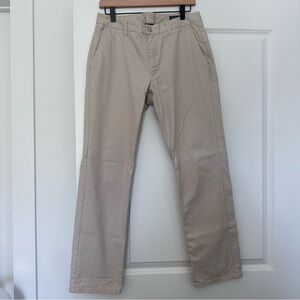 Bonobos (32/30) Slim Fit Chinos in Light Neutral Khaki Color- Versatile Pants